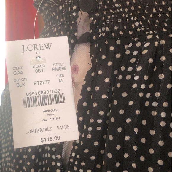 J. Crew Ruffle Tiered Mini Dress Black - Picture 5 of 7